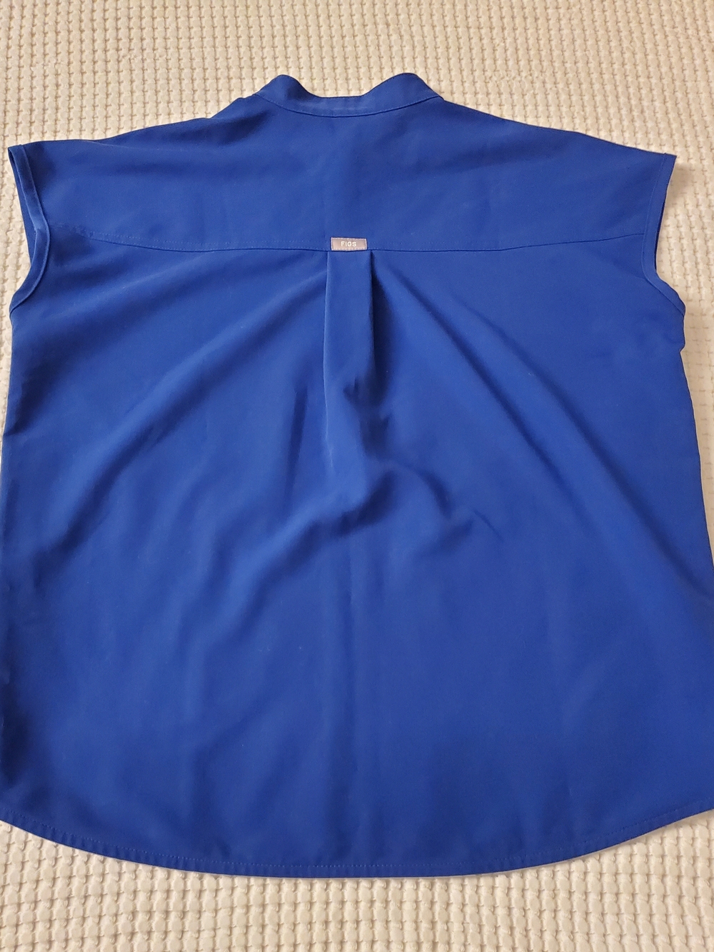 FIGS Technical Collection Royal Blue Sleeveless Mock Neck Top XXS